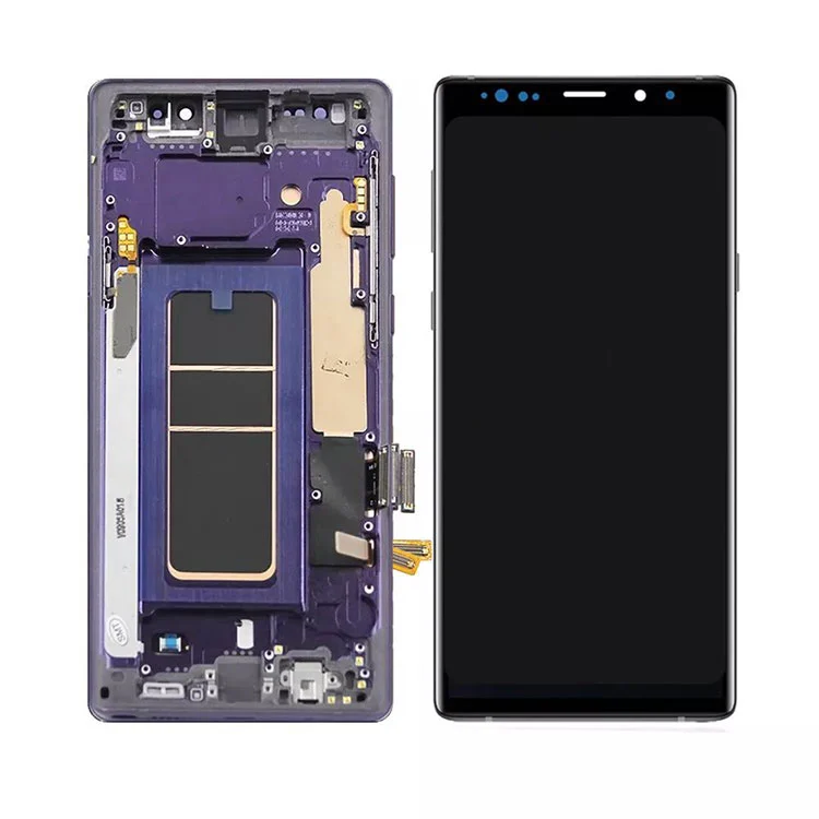 サムスンギャラクシーノート9 LCD OLEDディスプレイスクリーンデジタイザーアセンブリ付きフレーム付き