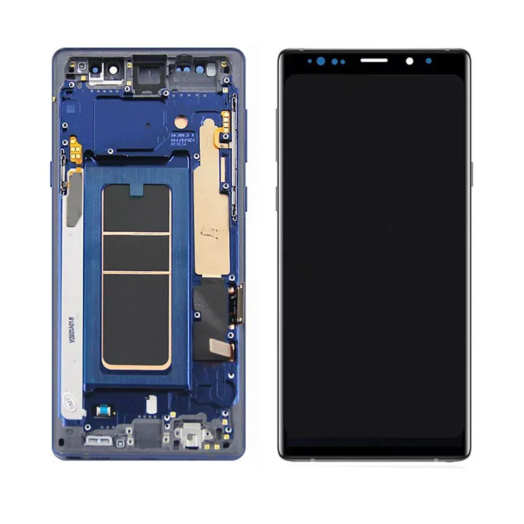サムスンギャラクシーノート9 LCD OLEDディスプレイスクリーンデジタイザーアセンブリ付きフレーム付き