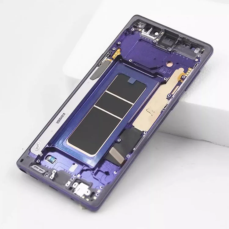 サムスンギャラクシーノート9 LCD OLEDディスプレイスクリーンデジタイザーアセンブリ付きフレーム付き