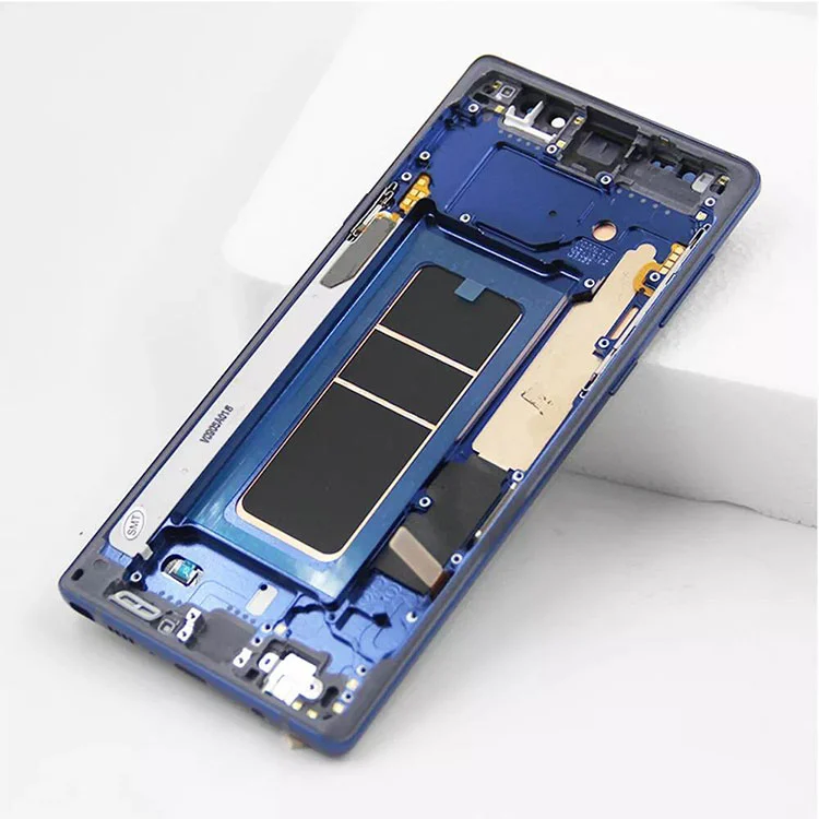 サムスンギャラクシーノート9 LCD OLEDディスプレイスクリーンデジタイザーアセンブリ付きフレーム付き